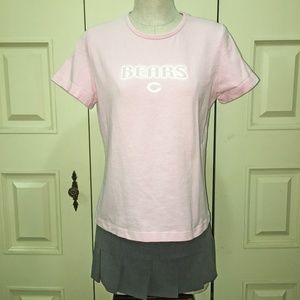 NFL for Her Pink & White Chicago Bears T-Shirt